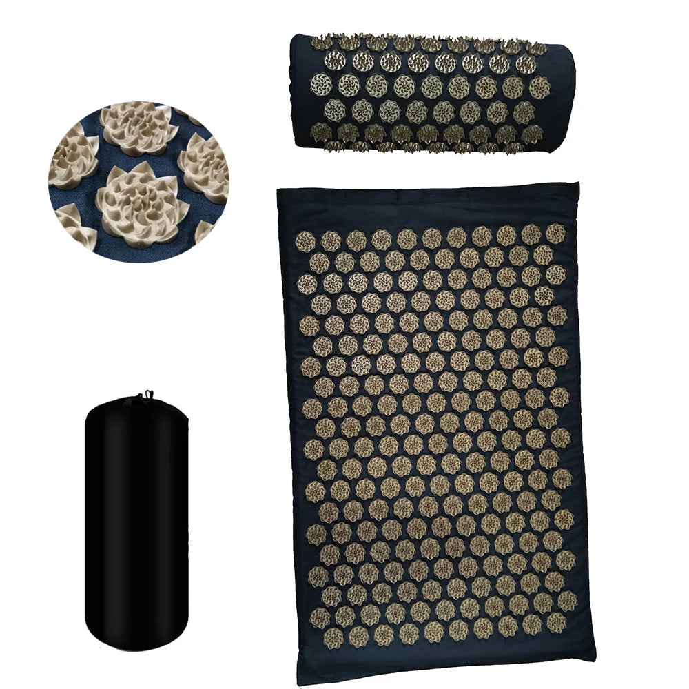 Massager Cushion Shakti Mat Massage Yoga Mat Acupressure Relieve Stress Back Body Pain Spike Mat Acupuncture Massage Mat