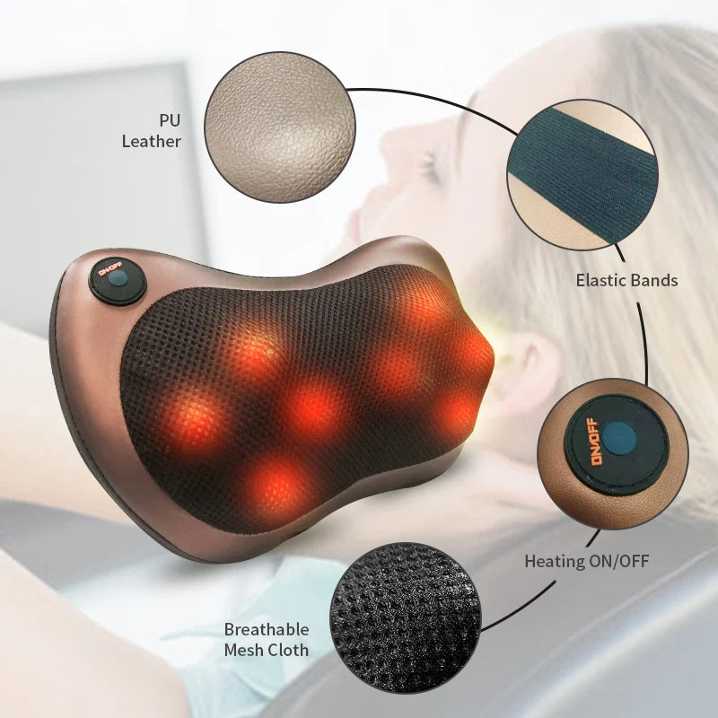 ZenovoRelax Massage Pillow with Heat Back