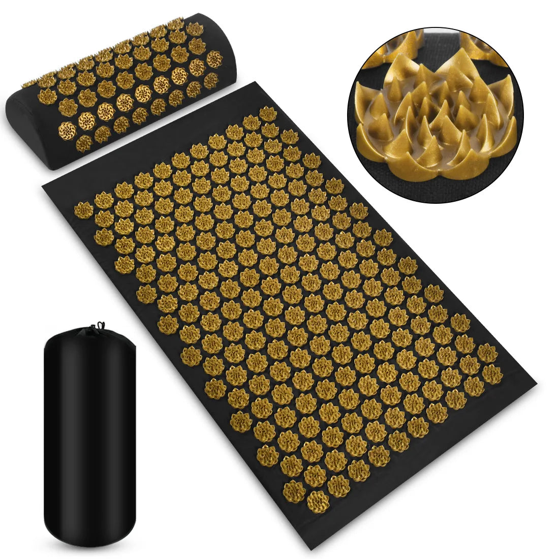 Massager Cushion Shakti Mat Massage Yoga Mat Acupressure Relieve Stress Back Body Pain Spike Mat Acupuncture Massage Mat