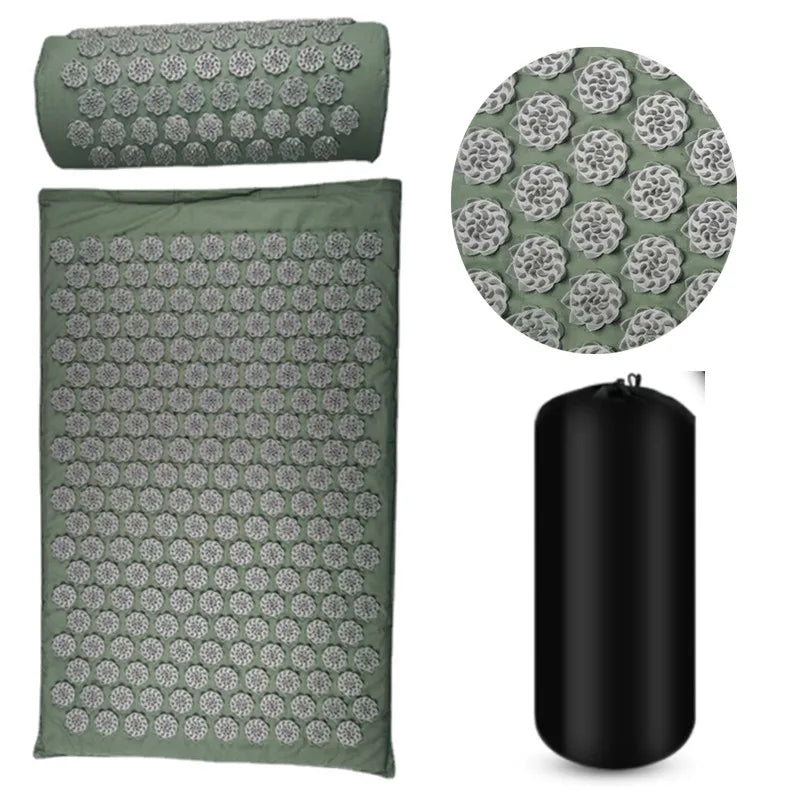 Massager Cushion Shakti Mat Massage Yoga Mat Acupressure Relieve Stress Back Body Pain Spike Mat Acupuncture Massage Mat