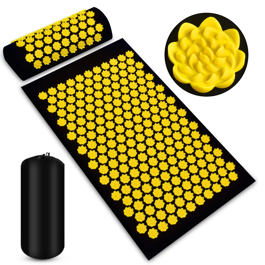 Massager Cushion Shakti Mat Massage Yoga Mat Acupressure Relieve Stress Back Body Pain Spike Mat Acupuncture Massage Mat