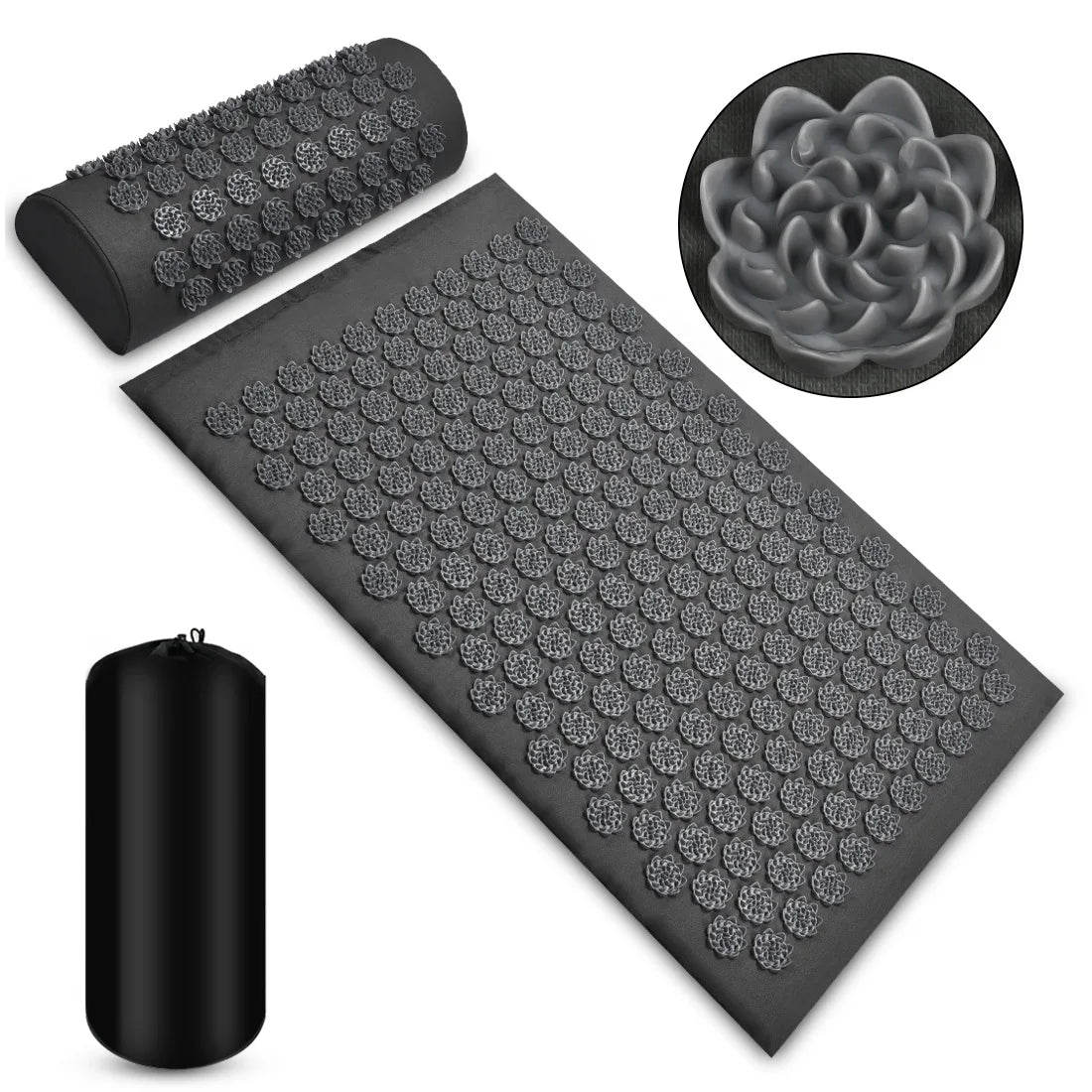 Massager Cushion Shakti Mat Massage Yoga Mat Acupressure Relieve Stress Back Body Pain Spike Mat Acupuncture Massage Mat